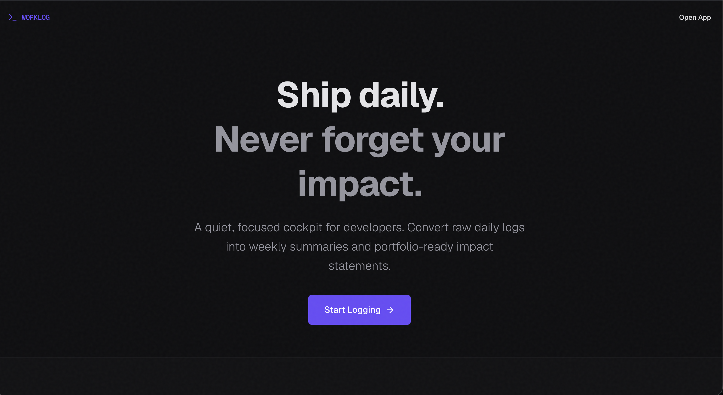 Worklog Impact Portfolio